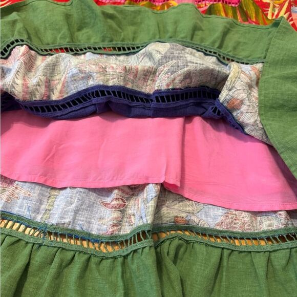 Farm Rio Rainbow Mixed Prints Maxi Dress Women’s Size Small Colorful Tropical - Picture 11 of 14